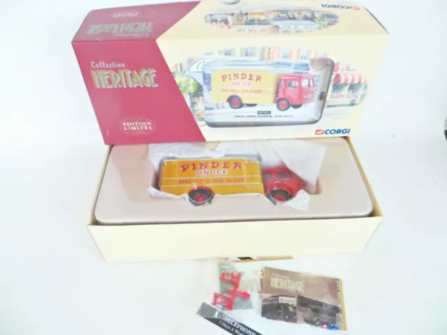 Corgi Ex72915 'Simca Cargo Fourgon, Pinder On Ice' 1:50. Mib/Boxed. Ltd Ed.
