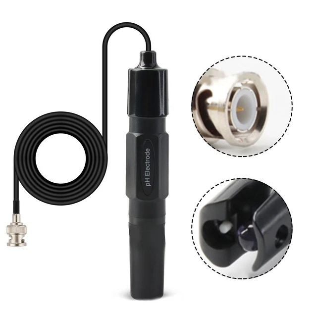 Sonde Électrode PH Précise 0-14 – Capteur PH Numérique Pour Mesure Liquide Eau Piscine Aquarium Hydroponie Nourriture