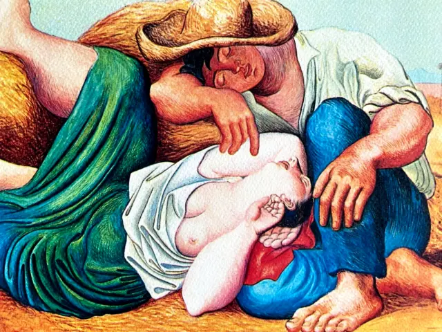 Pablo Picasso ' Dos Campesinos Dormido' (Salvador Dali - Henri Matisse) 3
