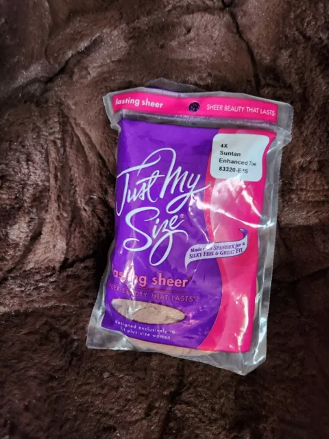 Vintage Leggs Just My Size Pantyhose Lasting Sheer Size 4X Suntan Stockings 2002 Vintage Leggs Just My Size Pantyhose Lasting Sheer Size 4X Suntan Stockings 2002
