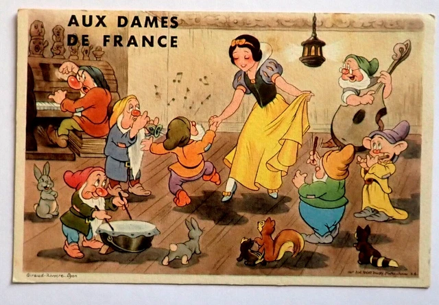 Cpa Postcard Walt Disney Blanche Neige / Year 1939