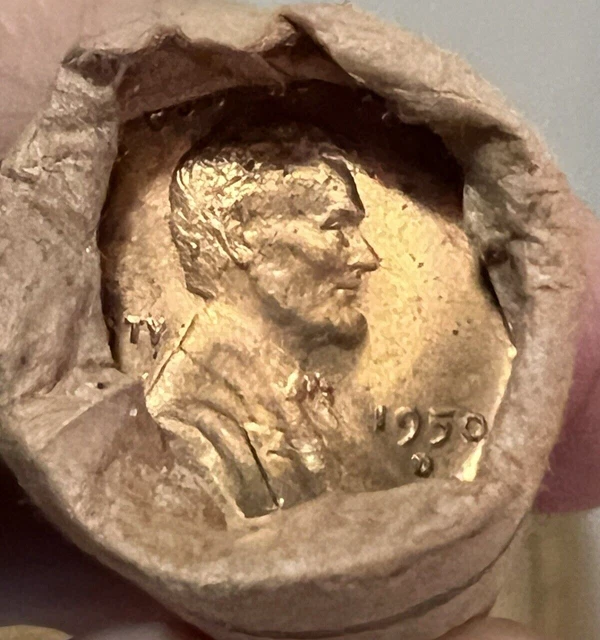 *Obw 1950 D Lincoln Wheat Penny *Rare Cent Roll *Federal Reserve Bank Of Chicago