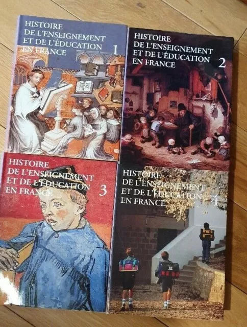 Histoire de l'enseignement et de l'éducation en France, préf. René Rémond, 4 vol