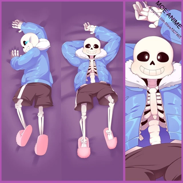GAME UNDERTALE CHARACTERS sans x frisk Anime Dakimakura Pillow Case Hug ...