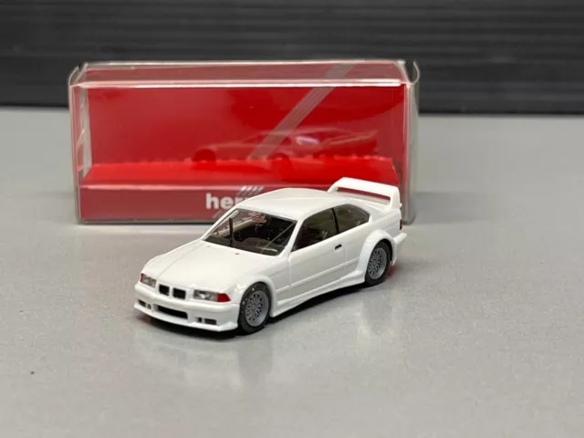 BMW M3 GTR 3-er Reihe E36 Coupe 3-series Sportwagen weiss white Herpa H0 1:87 OV