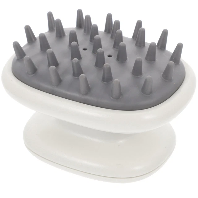 Spazzola shampoo silicone doccia capelli lavaggio cuoio capelluto massaggiatore scrubber