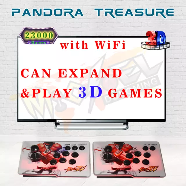 Pandora Box 3D WiFi 23000 Games Double Sticks Arcade Console Separable Retro