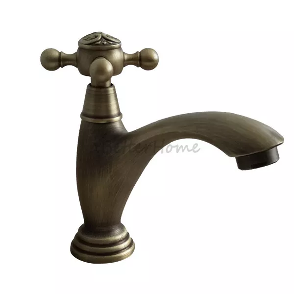 All Copper Antique Single Cold Water Basin Faucet Balcony Outdoor Mop Pool Tap