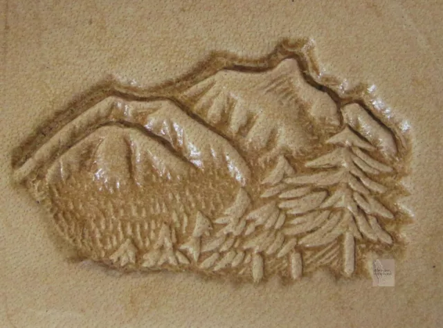 * CRAFTOOL - TANDY LEATHER FACTORY - 3D Stamp 8324 - MOUNTAIN & TREES 88324-00