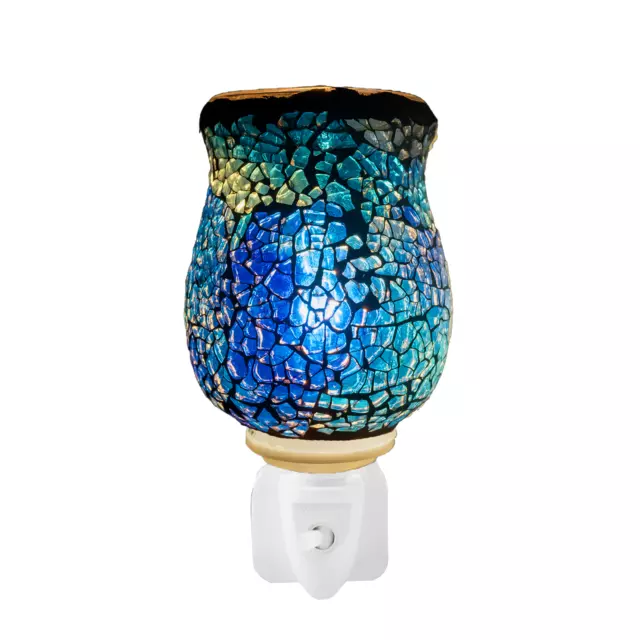 Electric Ceramic Mosaic Plug In Wax Oil Warmer Home Fragrance Decor Night Light