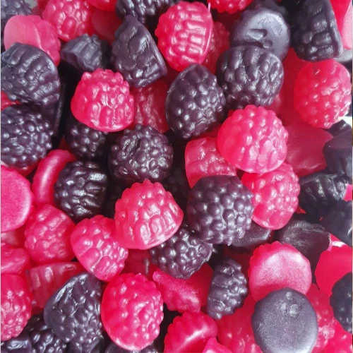 1 X 300G Bulk Bag Rainbow Confectionery Blackberries & Raspberries ...