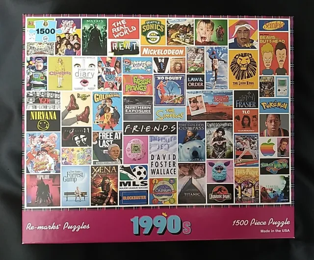 1500 Piece Puzzle The 1990s by Re-marks, Inc.