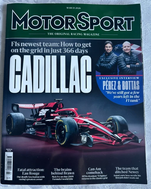 Sports Magazine Racing MOTORSPORT THE ORIGINAL Racing Magazine March 2026 £6.52 - PicClick UK