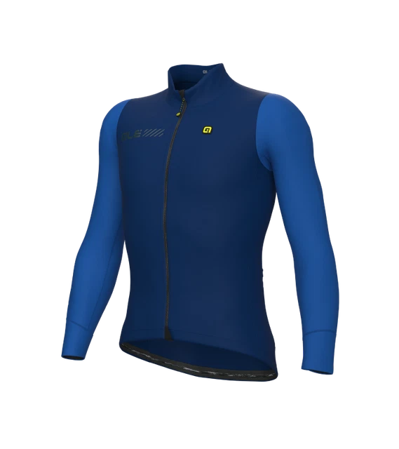 Jacke Winterlich Radsport Ale' Solid Unten 2.0 Blau Marine 2023