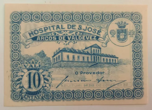 Portugal: Vale 10 Centavos, Hospital de S. Jose, Arcos de Valdevez