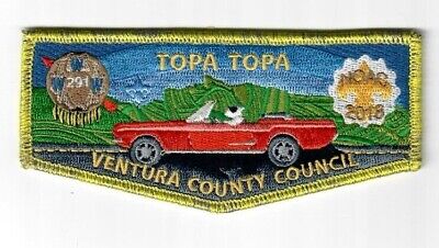 Boy Scout OA Lodge 291 Topa Topa 2018 NOAC Gold Mylar Border Flap