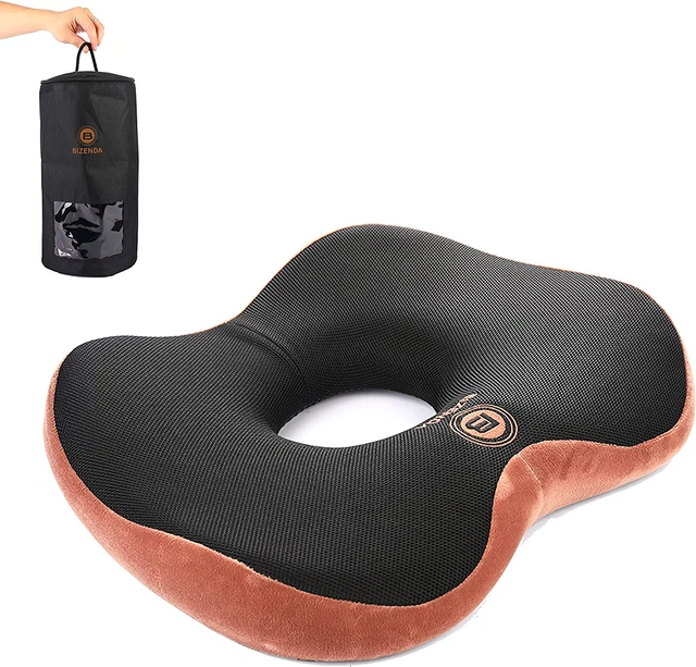 BIZENDA Coussin De Siège En Mousse À Mémoire - Coussin Coccyx De Siège Orthopédi