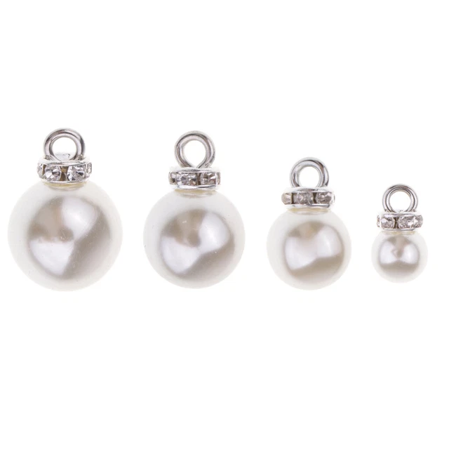 10 Stück Kristallperlen Strass Anhänger Charms für Halskette