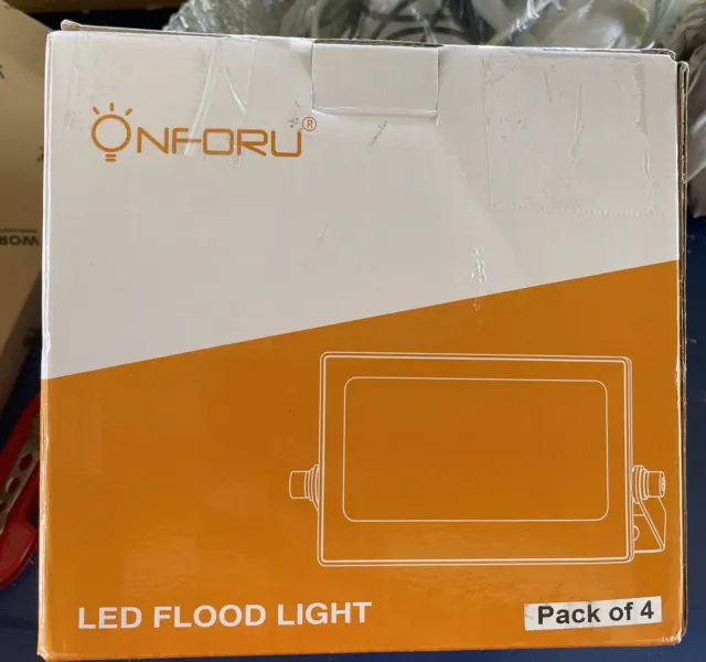 Onforu 4 Pack 20W LED Black Lights Blacklight Flood Light with Plug and Switc...