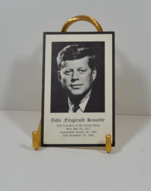 VINTAGE PRESIDENT JOHN Fitzgerald Kennedy JFK Funeral Catholic Prayer ...