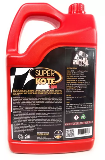 Engine Treatment SUPERKOTE 2000 Metal Treatment  Lubricant Anti Friction EP 1GAL 2