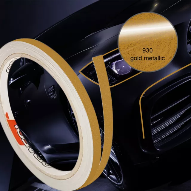 €0,99/m Zierstreifen Seitenstreifen Band Felgen Auto Motorad 5mm x 10m gold met