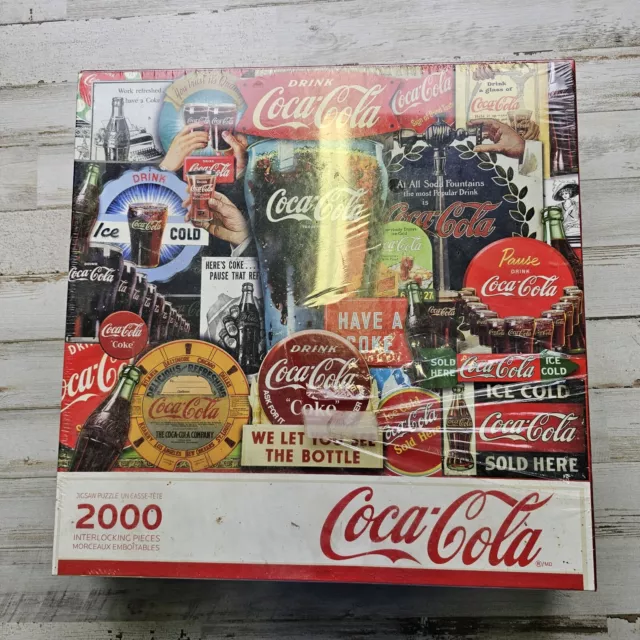 Vintage Coca Cola Springbok Jigsaw Puzzle New* (read) Sealed 2000 Pieces