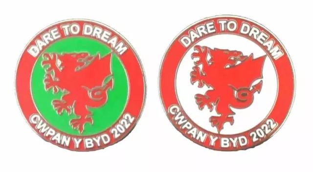 Wales Pin Badge Job Lot X94 World Cup Qatar 2022 Dare To Dream Football Souvenir