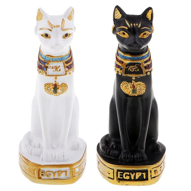 BLACK EGYPTIAN MYTHOLOGY Cat Statue/Bast Bastet Goddess of Music,Joy