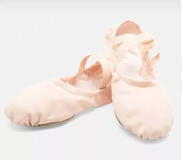 Bloch Performa Womens Canvas Stretch Split Sole Ballet Slippers Sz 6 Dance Shoe