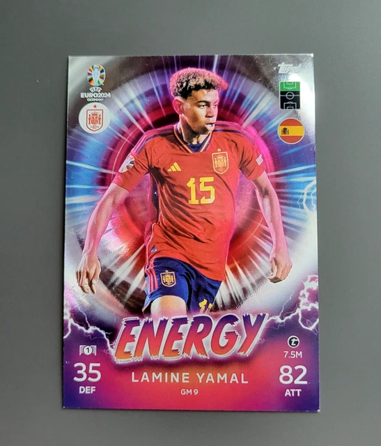 LAMINE YAMAL ENERGY Topps Euro 2024 Match Attax EUR 9,25 PicClick ES