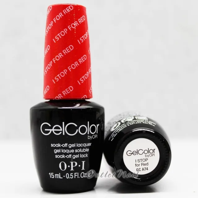 OPI GelColor Brights Collection GC A74 I STOP FOR RED 0.5oz/ 15mL Gel Color