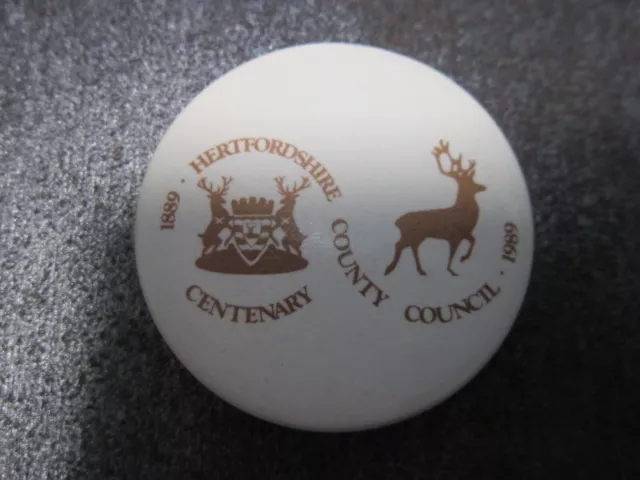Hertfordshire County Council Centenary Pin Badge Button (L28B)
