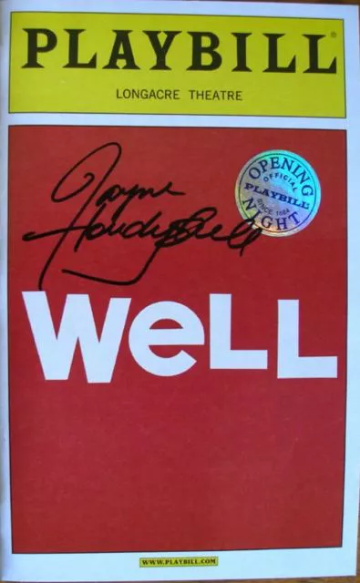 Jayne Houdyshell Signed Well Color Playbill Opening Night Silver Seal Cover 2006
