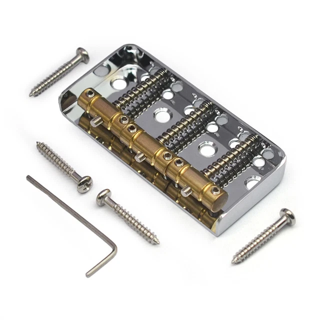 6 Strings Guitar Short Bridge Brass 3 Saddles for Telecaster Tele TL Style Part