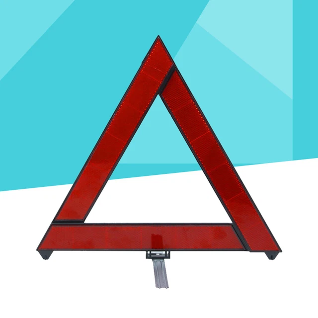 Triangoli stradali riflettenti triangoli di avvertimento nel traffico stradale segnale di stop