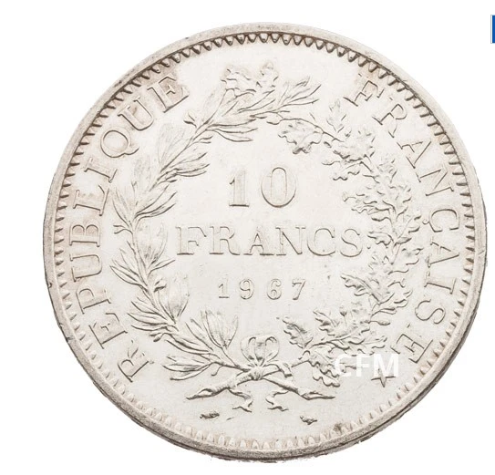 10 Francs Hercule 1967  Argent FDC