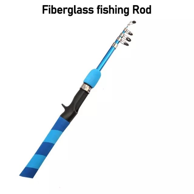 Baligh 150 1.8M Mini Telescopic Collapsible Fiberglass Fishing Rod & Reel  L@@K