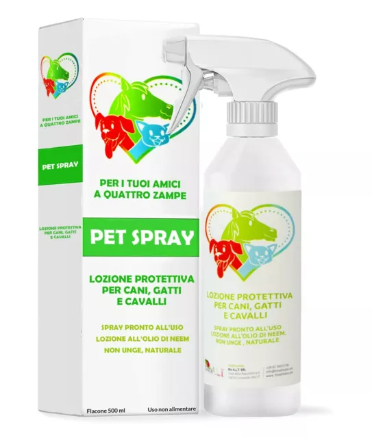 Olio di Neem animali  Protezione per Cani Gatti e Cavalli  Repellente animali