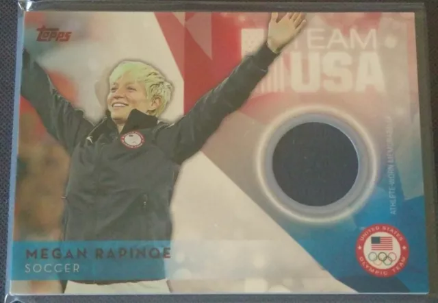 2016 Topps Olympic Team #USOTR-MR Megan Rapinoe Worn Relic USA Women's Soccer