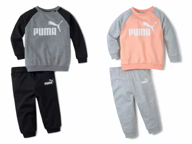 Puma Unisex Minicats Inf Raglán Ess Crew Jogger Bebé Chándal Entrenamiento