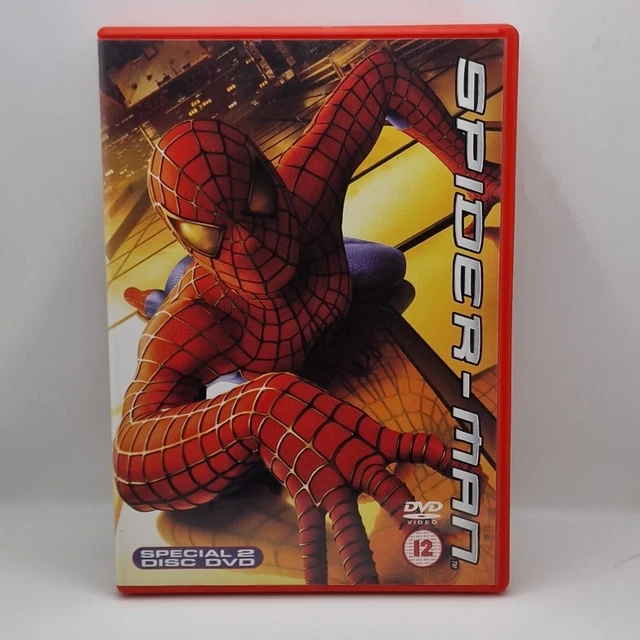 SPIDER-MAN (2 DISC DVD, 2002) Region 2 PAL Cert 12 Columbia Tristar ...