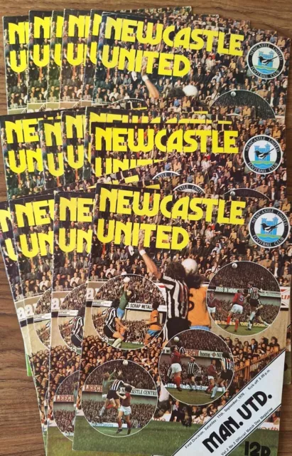 Newcastle United Programmes Season 1976-1977