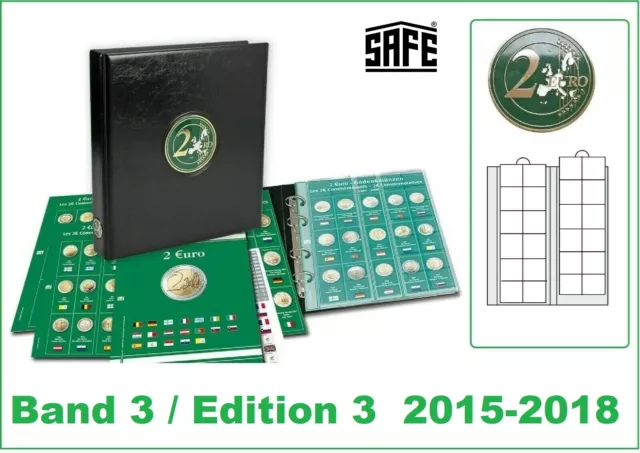 Álbum de monedas Safe 7341-B3 Premium Vordruckalbum Bd 3 2015-2018