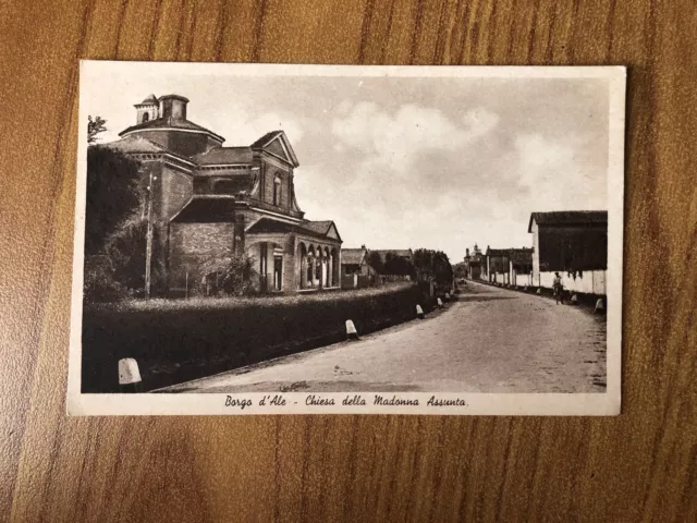 Cartolina Borgo D' Ale Chiesa Della Madonna Assunta Non Viaggiata Ww