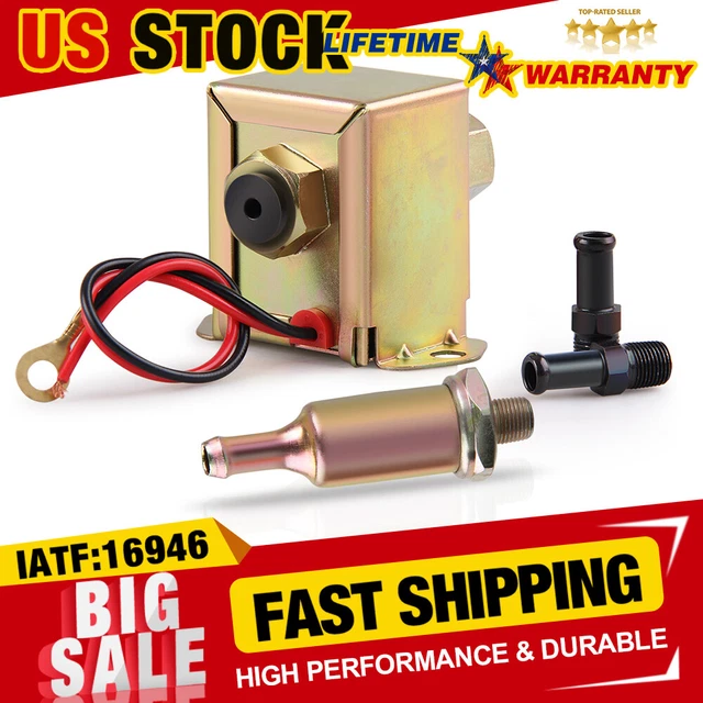 UNIVERSAL ELECTRIC FUEL Pump Carburetor 12V 59 Psi Cars Trucks
