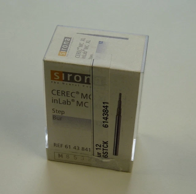 thumbnail image 2 of Dentsply Sirona CEREC MCXL Step Bur #12S - Original Dental Milling Bur 2 of 5