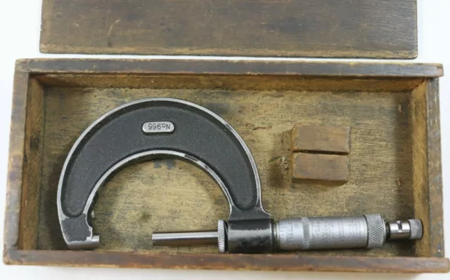 VTG Moore & Wright Sheffield LTD Micrometer No.966 Box Machinist Tool ENGLAND D7