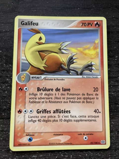 Galifeu Unco - Pokémon 25/106 Ex Emeraude Proche Du Neuf Fr
