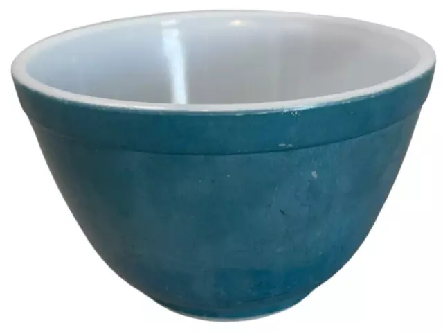 Vintage Pyrex Blue Bowl Nesting Mixing Small 401-1 1/2 Pint  USA